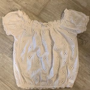 Girls 7 for All Mankind adorable white top